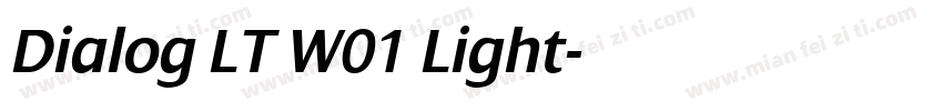Dialog LT W01 Light字体转换
